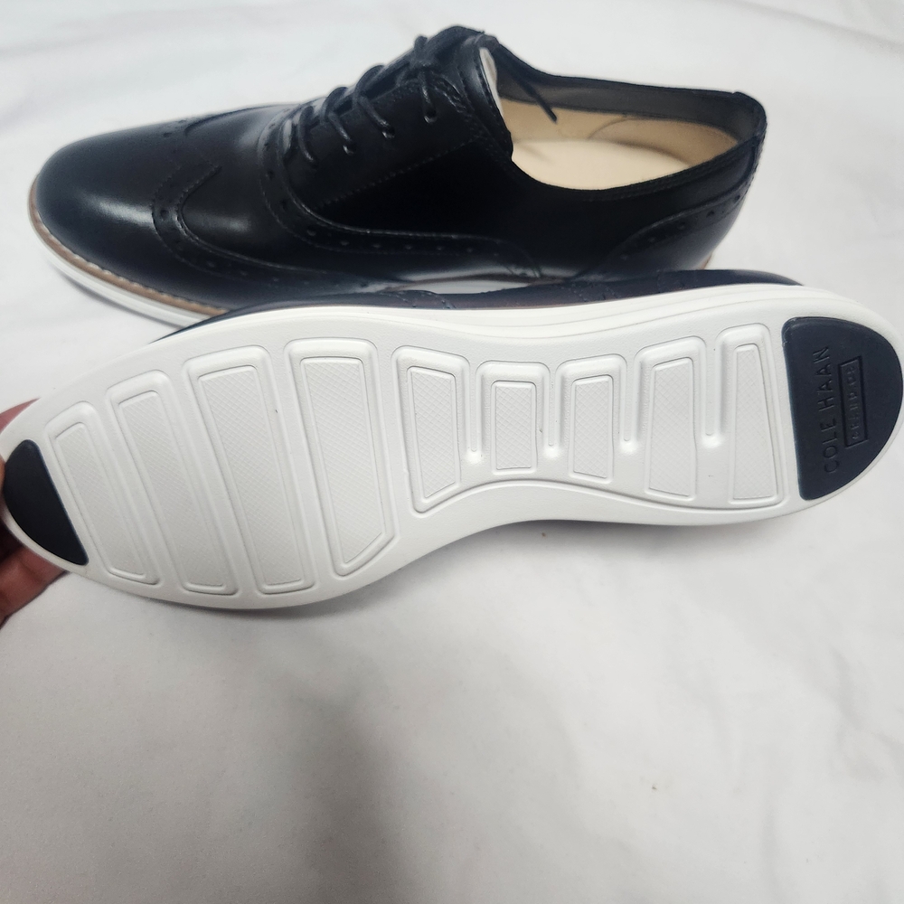 Cole Haan Black and White Women's Oxfords